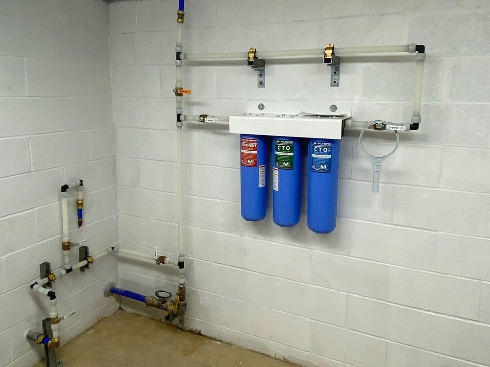 Water filtration system installation